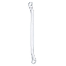 sourcing map 45-Degree Offset Box End Wrench 8mm x 10mm 12 Point Metric CR-V Double Box End Wrench Chrome Vanadium Steel Long Offset Torx Box Wrench for Automotive Home Repair Tool