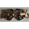 silver lady inc Rose cloak clasp in gold metal clip