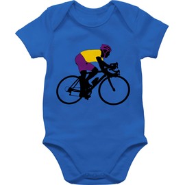 Shirtracer - Baby Body Boy Girl - Sports & Exercise Baby - Road Bike Triathlon, 1 Royal Blue