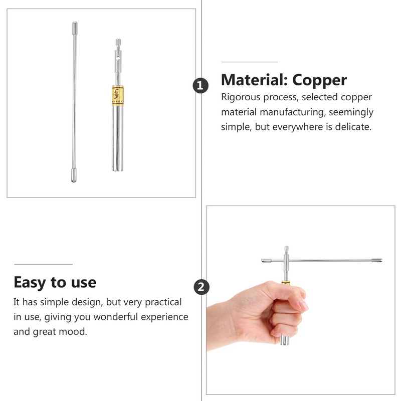 iplusmile Copper Water Dowsing Rod Portable Feng Shui Divining Rod