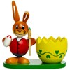 Sikora OD08 Easter Decoration Wooden Egg Cups with Easter Bunny