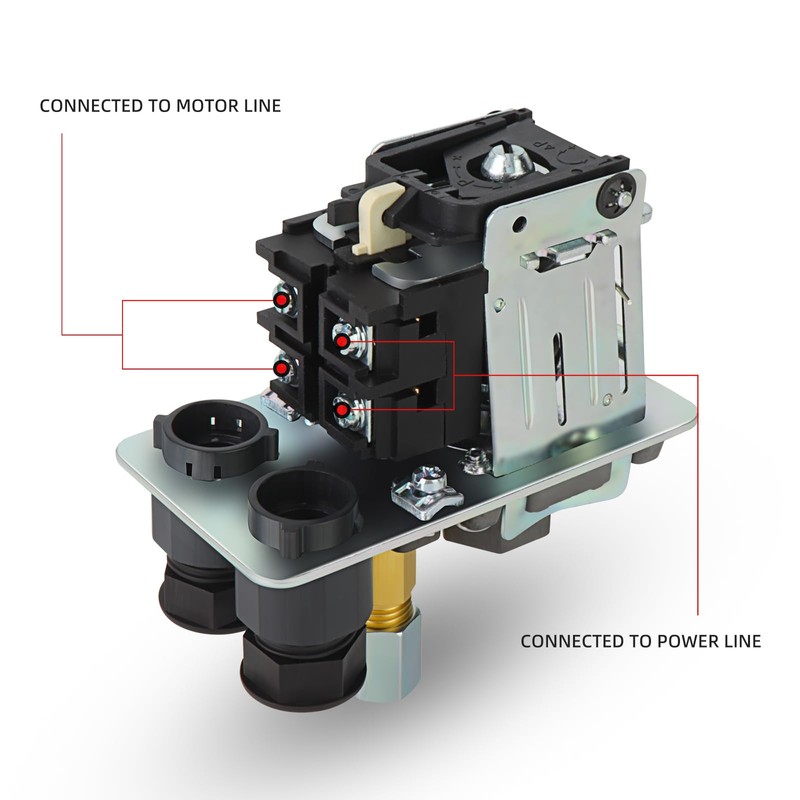 MEANLIN MEASURE Air Compressor Pressure Switch Control Valve 120-150 PSI