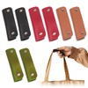 PYSEOSISE PU Leather Handle Grip Protectors, 8 Pcs Handbag Handle