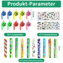 Fakindiy Children's Party Bags, Key Chain, Bracelet, Football Turning, Party Gift Bags, Party Bags, Children's Birthday Party Football for Children's Birthdays (Football)