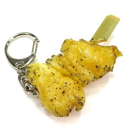 Food Sample Keychain, and eat it seems like an 焼鳥 Leather Salt 165ok