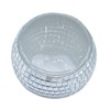 Disco Ball Silver Votive Candle Holder Jar Thick Acrylic Mirrored