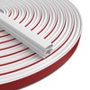 JSIWOTH Weather Stripping, White D-Shaped Rubber Seal Strip for Doors/Windows,