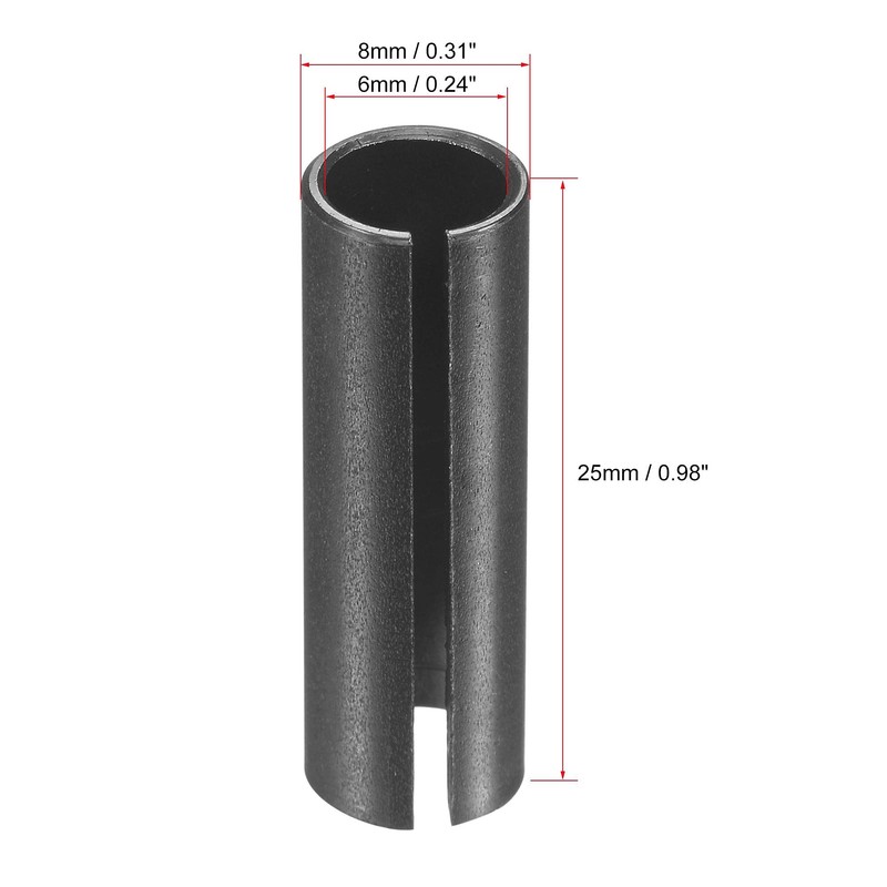 sourcing map Router Collet Driver Adapter Convert 8mm to 6mm