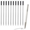 10pcs Black Ink Pen Refills for Cross Ballpoint Pens- 11.6cm