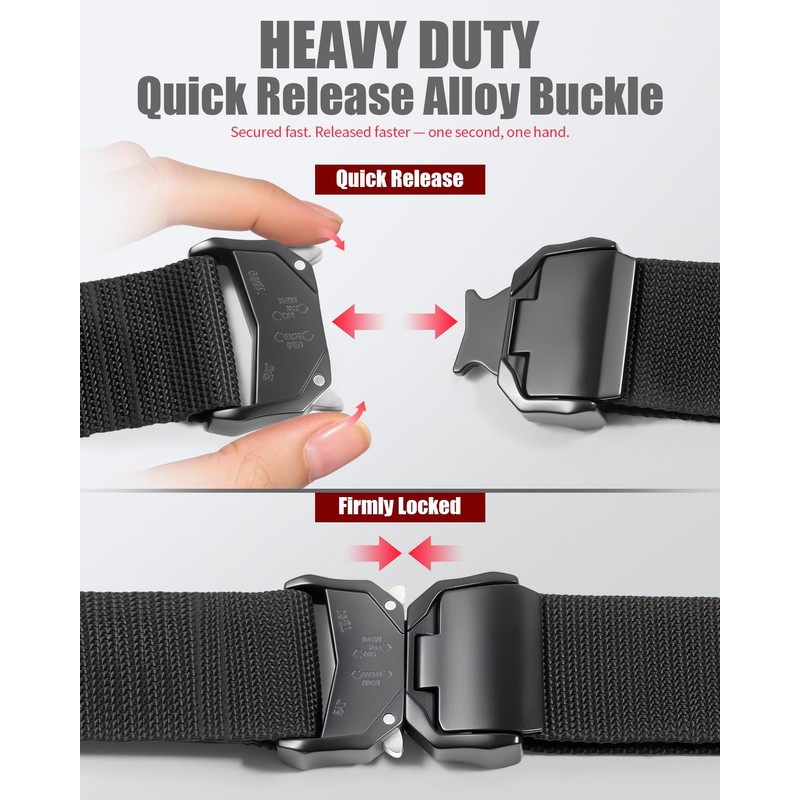 2 Inch Wide Tool Belt for Men with Quick Release