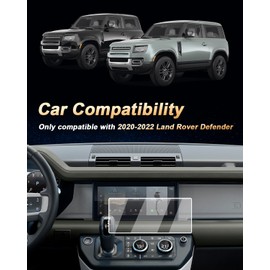 ECOZEN Screen Protector For 2020-2022 Land Rover Defender - 10-Inch Navigation HD Tempered Glass Film For 2020-2022 Defender 90 110 Accessories 9H Hardness - HD Clear & Anti Fingerprints