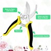 OFFCUP Garden Secateurs, Florist Scissors, Bypass Pruning Shears Professional Secateurs