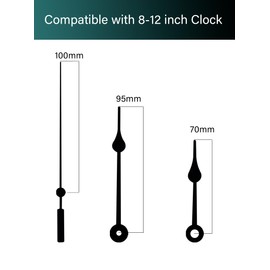WinTaim 32 mm Long Shaft Quartz Movement, Silent Quartz Movement Movements for Self-Installation with Hands, Suitable for Watch Plates with a Thickness of 16-22 mm (32 mm Total Welting Length, B