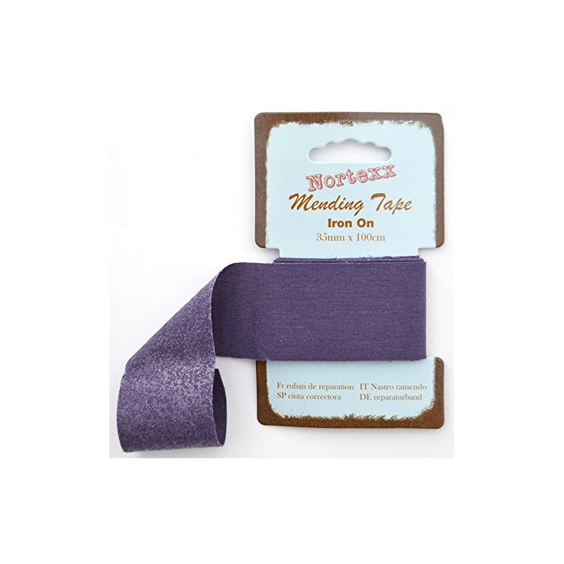 Nortexx Iron On Repair Tape-Navy, 100% Cotton, 14 x 8