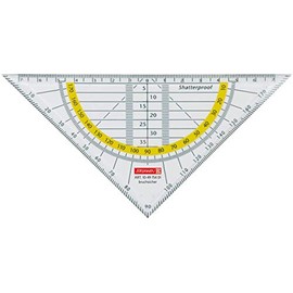 10x Brunnen Geometry Triangle 16 cm Breaks Clear