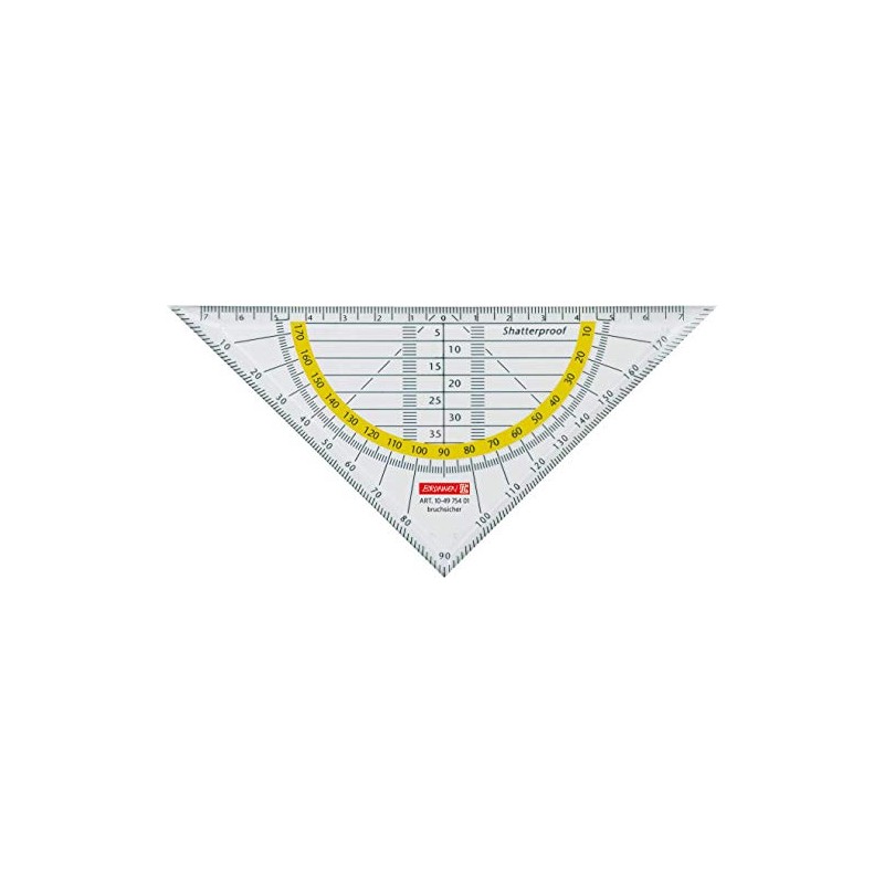 10x Brunnen Geometry Triangle 16 cm Breaks Clear