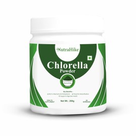 NutraHike Chlorella Powder 200g, Detox & Immune Support, High-Protein Green Superfood, Rich in Vitamins & Minerals