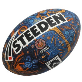 Mini Size 11 inch Steeden NRL Indigenous All Stars Supporter Football Rugby League Ball
