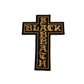 Handmade Black Sabbath Patch Iron on Embroidered Cross Patch High Quality 4x3 inches