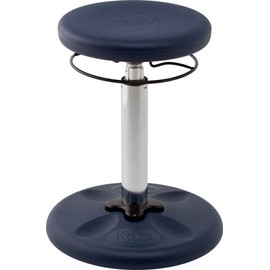 Kore Adjustable Height Wobble Chair, Active Sitting for Children, Kids, Teens: Better Than a Balance Ball, Flexible Classroom Seating, Adjusts from 16.5 to 24 inches, Dark Blue