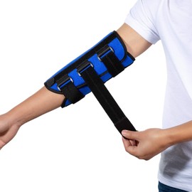 Elbow Brace Night Splint Support for Cubital Tunnel Syndromean, Ulnar Nerve, Stabilizer for Fix Elbow, Prevent Excessive Bending at night, Fits Left and Right Arms,Women, Men (M)