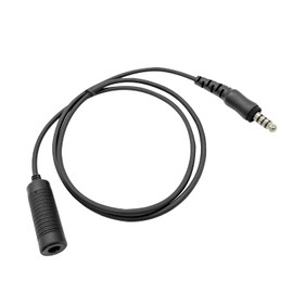 JUYODE Helicopter Civilian Headset Extension Line Single Cable Coiling Type General Aviation Headphone Extension Used to Expand U-174/U Plugs to Connect Helicopters Aircraft Jack (Straight Style)