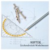 HSYTEK 2 Functions Set Square Small, 4 Pieces Drawing Triangle
