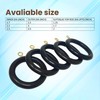 Premium 12 Pcs Wooden Curtain Drapery Rings, Black for 1