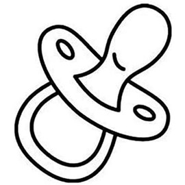 Artemio ARTHB103 Wooden Stamp B Pacifier