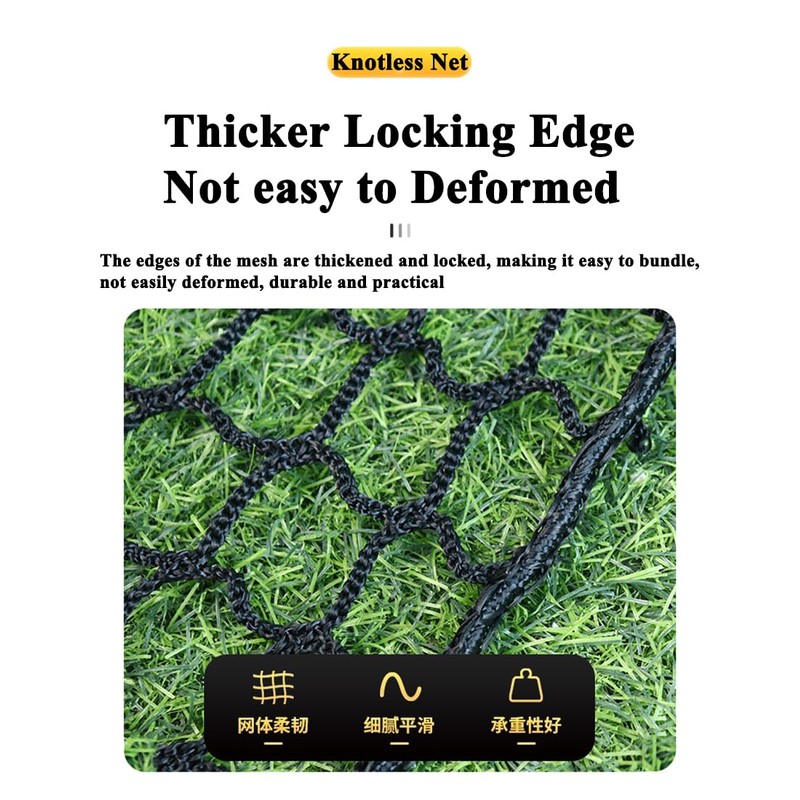 Black Safety Rope Net for Kids, Exterior Guardrail Net for