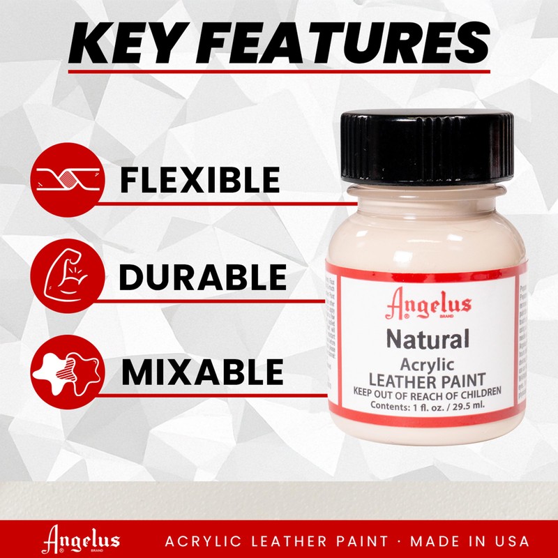 Angelus Leather Paint 1 oz Natural