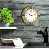 Lily's Home Indoor or Outdoor Large Hanging Wall Clock and