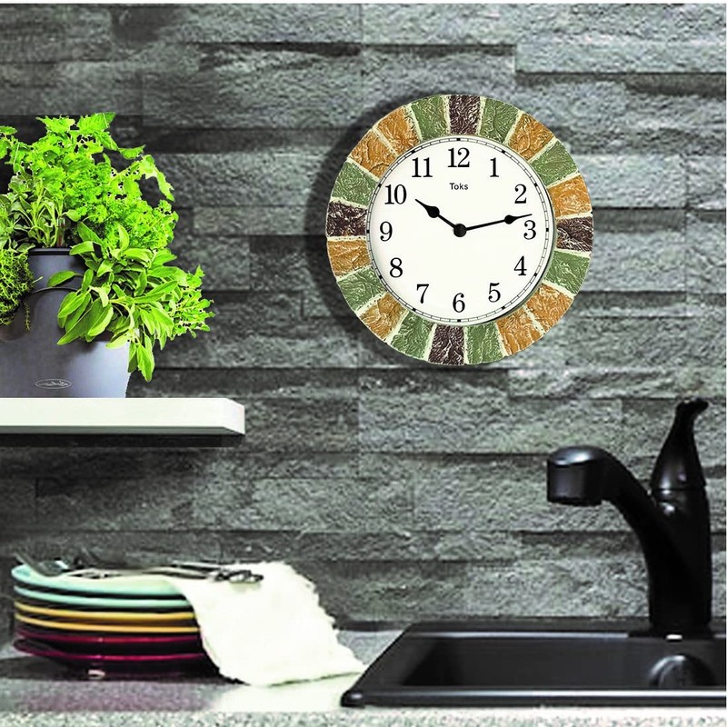 Lily's Home Indoor or Outdoor Large Hanging Wall Clock and