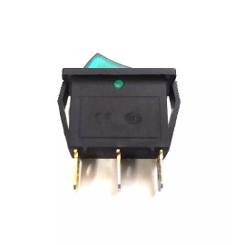 BBT 12 volt Lighted Green on/off Snap-In RV Rocker Switch