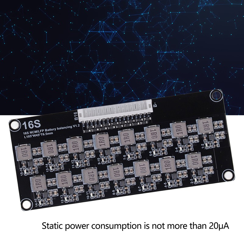 16S Active Battery Equalizer with Wiring Cable Inductive Battery Pack