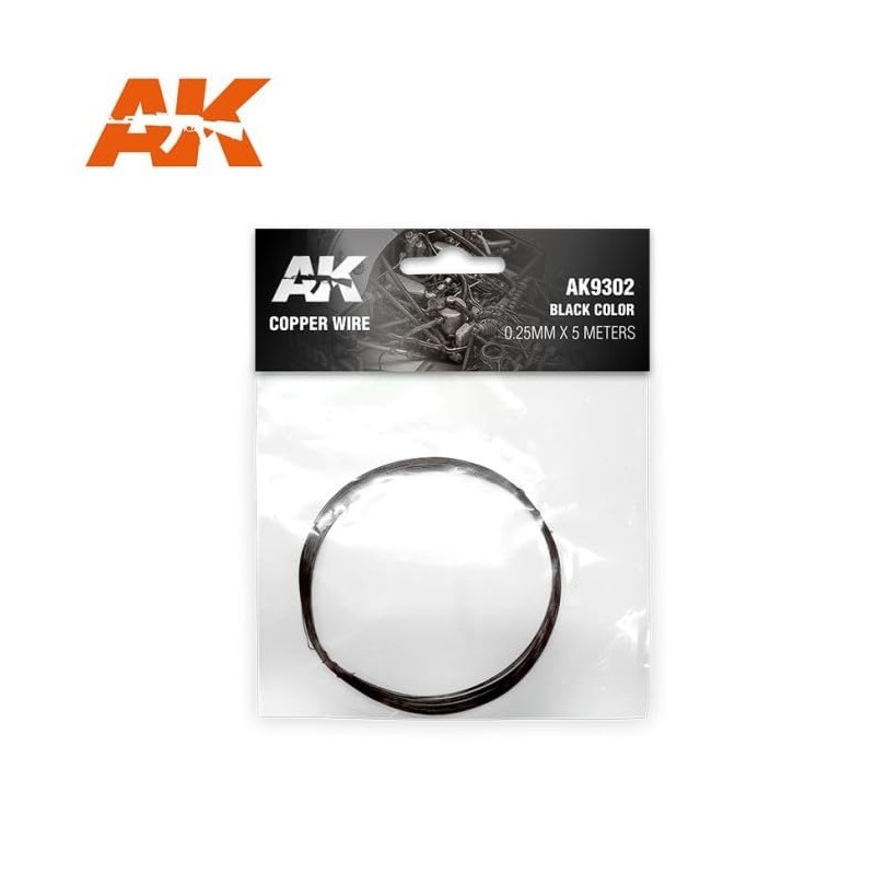 Copper Wire 0.25mm 5 Meters Color Black
