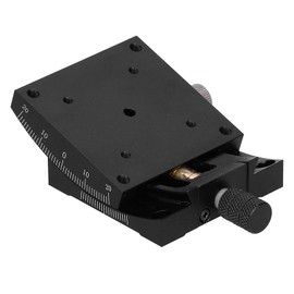 Zooke Precise Manual Goniometer Stage, Linear Stage, Optical Positioning Sliding Table ±10° Tilt Platform Indexing Table Angle Adjustment Dovetail Platform HXV A60 60 60mm
