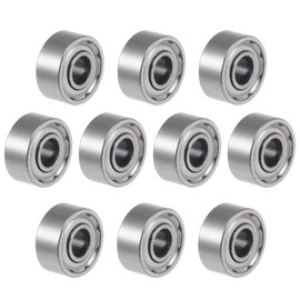 TOP-VIGOR 10Pcs 682XZZ Deep Groove Ball Bearings, Z2 2.5mm x 6mm x 2.6mm Double Sealed Industrial Bearings, Chrome Steel Skateboard Bearings for Electrical Instrument Equipment