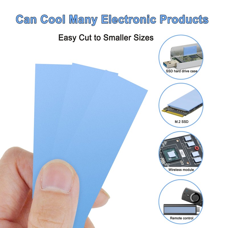 A ADWITS [ 6-Pack ] Thermal Conductive Silicone Pads, Soft