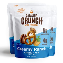 Catalina Crunch Mix Creamy Ranch Keto Snack Mix | Keto Friendly, Low Carb, Protein Snacks, 6Oz (Pack Of 3)