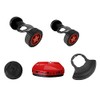 QIXIAMO Upgraded Grass Trimmer Wheels Cordless Mower Wheels Replacement Parts