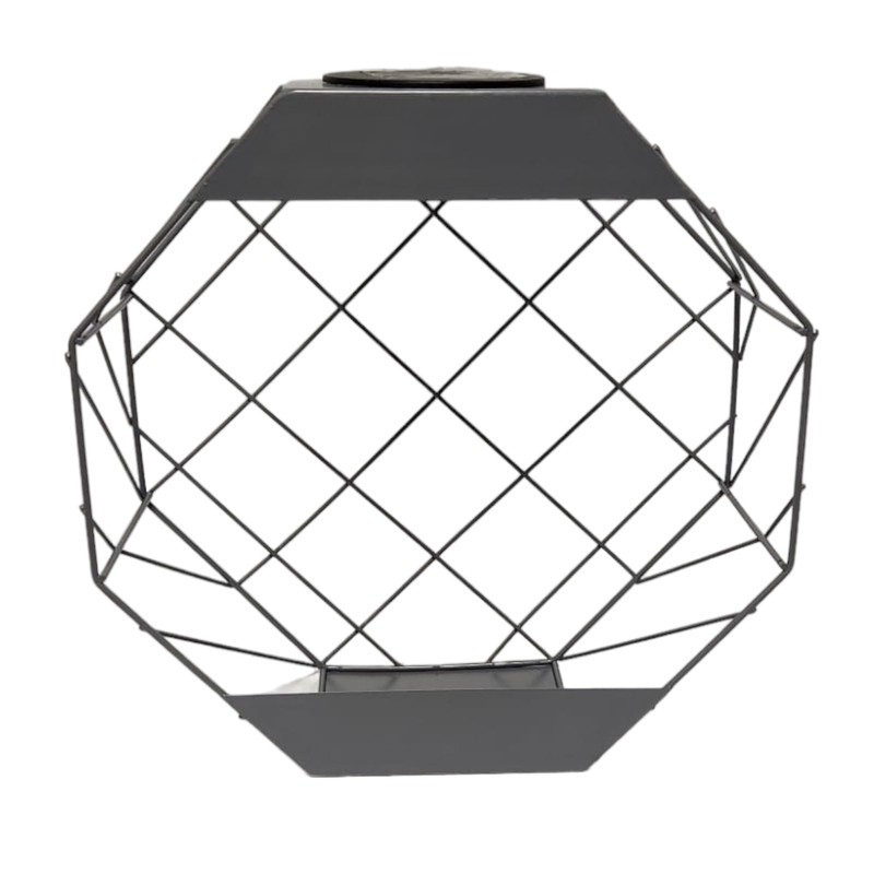 DIVAS SPIRITUAL Hexagonal Wall Planter Grey (Grey)