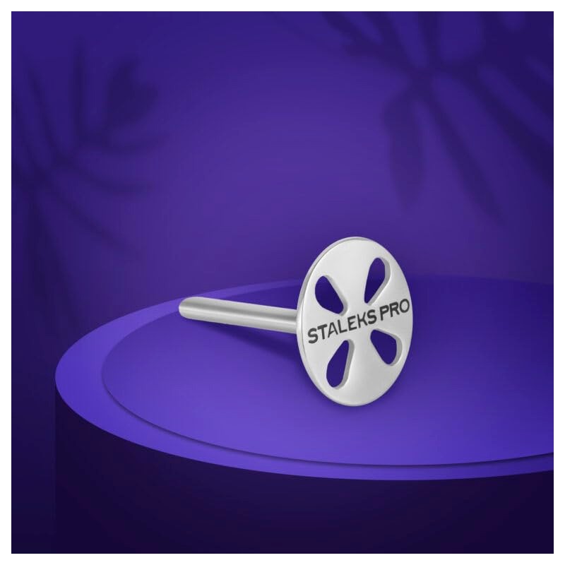 STALEKS PRO Pododisc Base with 5 Assorted Refills, Stainless Steel,