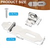 PATIKIL Door Lock Hasp Latch 2.2 Inch, 6 Pcs Stainless