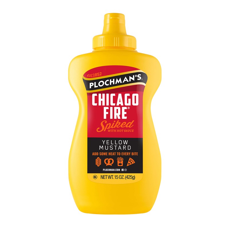Plochman's Chicago Fire Yellow Mustard 15 Oz (3 Pack)