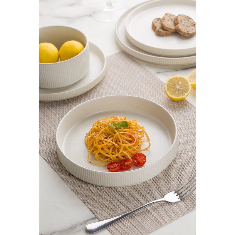 famiware Star 7.5" Pasta Bowls Set, Salad Bowl Set of