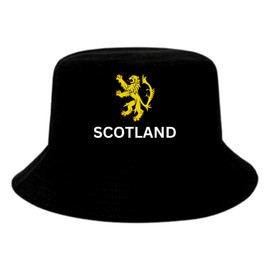 Scotland Black Lion Rampant Bucket Hat, Fast UK Post