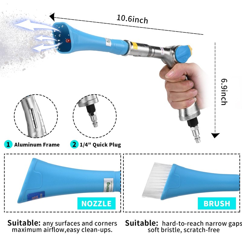 Cleaning Gun High Pressure Tornado Car Cleaning Gun with 2