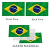 Brazil Flag 3x5 Brazilian Flag Double Sided for Outdoors 3