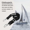 Adjustable Bimini Top Straps,Marine Awning Webbing Straps with Stainless Stee